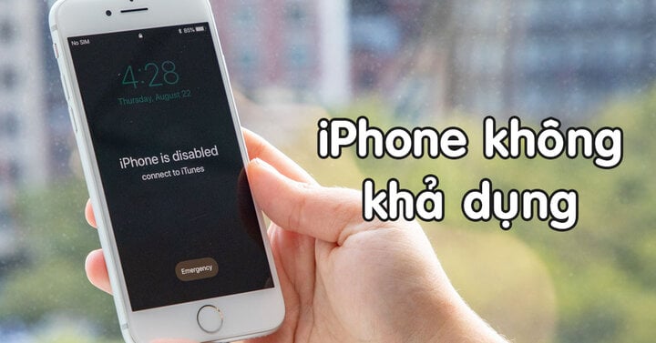 Làm gì khi iPhone gặp lỗi 'không khả dụng'? - Ảnh 1. Làm gì khi iPhone gặp lỗi 'không khả dụng'? - Ảnh 1.