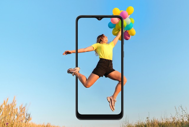 Samsung ra mắt smartphone có thiết kế camera giống iPhone 12, giá dưới 3 triệu đồng - Ảnh 1. Samsung ra mắt smartphone có thiết kế camera giống iPhone 12, giá dưới 3 triệu đồng - Ảnh 1.