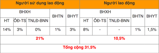 Mức đóng BHXH bắt buộc, BHTN, BHYT mới nhất đối với người lao động - Ảnh 1. Mức đóng BHXH bắt buộc, BHTN, BHYT mới nhất đối với người lao động - Ảnh 1.