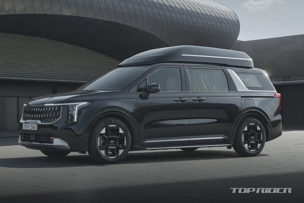 Kia Carnival 2024 thêm bản cao cấp cho 'chủ tịch': Ghế massage, trần sao như xe Rolls-Royce, cạnh tranh Alphard - Ảnh 1. Kia Carnival 2024 thêm bản cao cấp cho 'chủ tịch': Ghế massage, trần sao như xe Rolls-Royce, cạnh tranh Alphard - Ảnh 1.