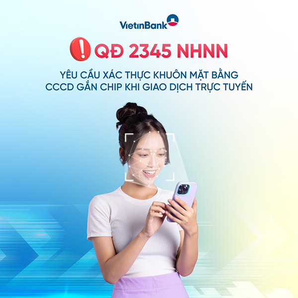 Chuyển khoản trên 10 triệu phải xác thực khuôn mặt: Cài đặt sinh trắc học tại VietinBank như thế nào?- Ảnh 1. Chuyển khoản trên 10 triệu phải xác thực khuôn mặt: Cài đặt sinh trắc học tại VietinBank như thế nào?- Ảnh 1.