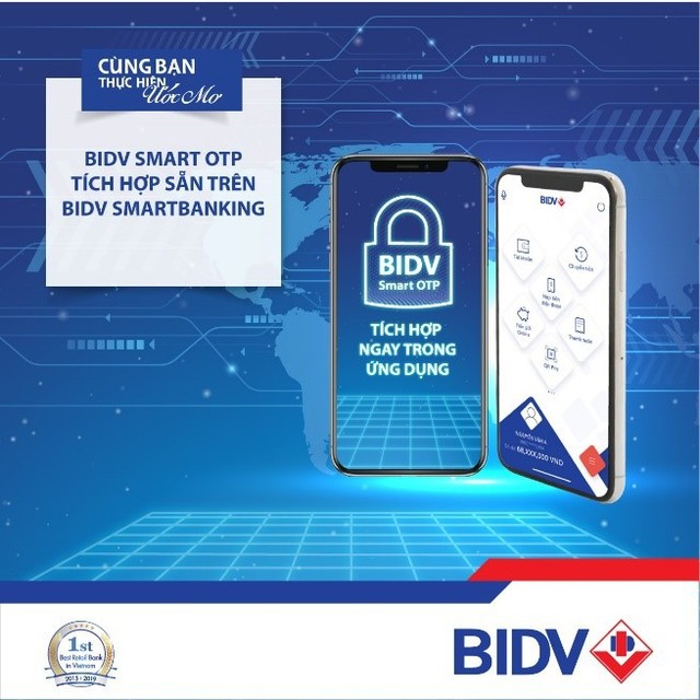 BIDV tích hợp Smart OTP ngay trên ứng dụng BIDV SmartBanking - Ảnh 1. BIDV tích hợp Smart OTP ngay trên ứng dụng BIDV SmartBanking - Ảnh 1.