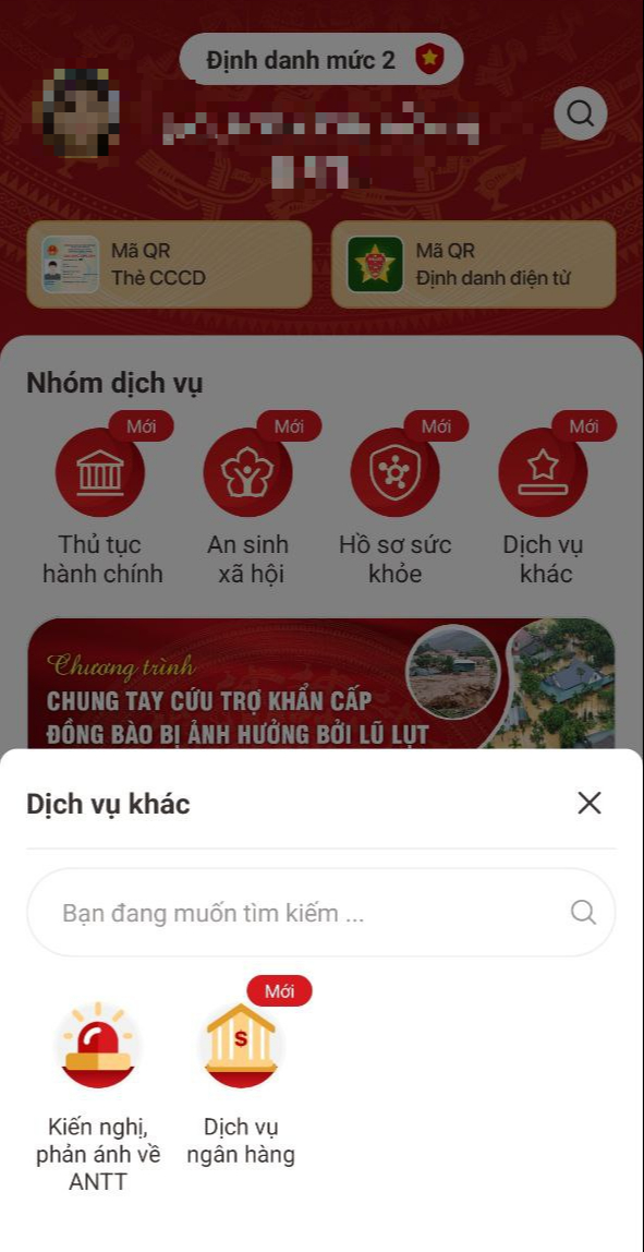 Chính thức mở được tài khoản ngân hàng trên ứng dụng VNeID- Ảnh 1. Chính thức mở được tài khoản ngân hàng trên ứng dụng VNeID- Ảnh 1.