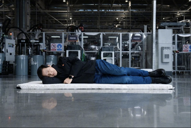 CEO Xiaomi đăng ảnh ngủ trên sàn nhà máy giống ông Elon Musk- Ảnh 1. CEO Xiaomi đăng ảnh ngủ trên sàn nhà máy giống ông Elon Musk- Ảnh 1.
