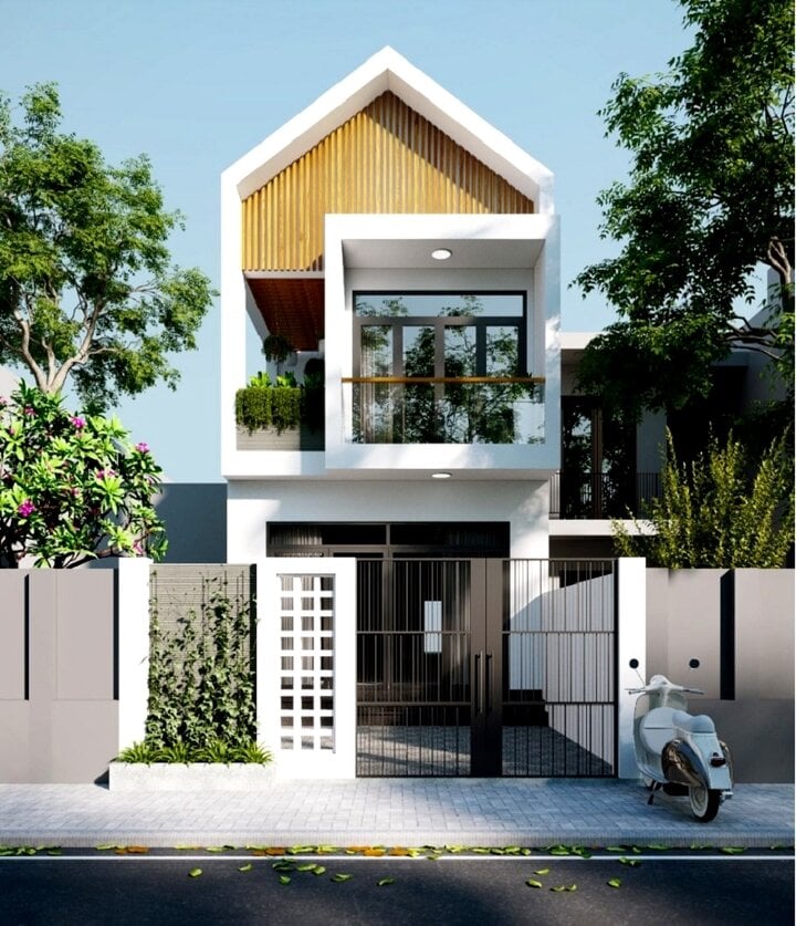 Mẫu nhà mặt tiền 5m 2 tầng được xây dựng nhiều nhất- Ảnh 1. Mẫu nhà mặt tiền 5m 2 tầng được xây dựng nhiều nhất- Ảnh 1.
