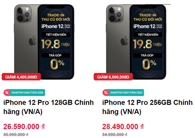 Giá iPhone 12 Pro Max giảm mạnh, về mức thấp chưa từng - Ảnh 1. Giá iPhone 12 Pro Max giảm mạnh, về mức thấp chưa từng - Ảnh 1.