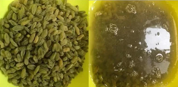 Nho khô có cần rửa trước khi ăn? Bà nội trợ thừa hơi” đem ngâm nước và nhận về kết quả khiến dân tình sốc lên sốc xuống - Ảnh 1. Nho khô có cần rửa trước khi ăn? Bà nội trợ thừa hơi” đem ngâm nước và nhận về kết quả khiến dân tình sốc lên sốc xuống - Ảnh 1.
