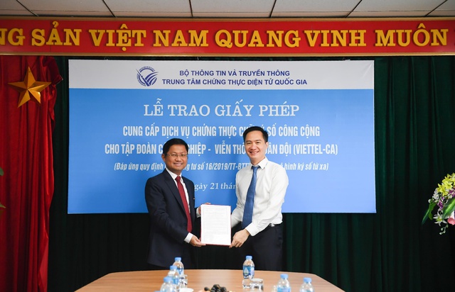 Dịch vụ chữ ký số từ xa MySign của Viettel chính thức được cấp phép - Ảnh 1. Dịch vụ chữ ký số từ xa MySign của Viettel chính thức được cấp phép - Ảnh 1.