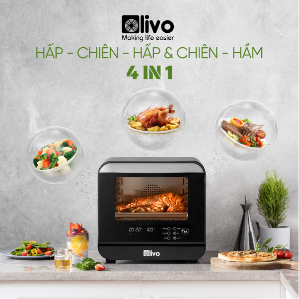 Nồi chiên hơi nước OLIVO SF18 - Dấu ấn mới của thị trường gia dụng - Ảnh 1. Nồi chiên hơi nước OLIVO SF18 - Dấu ấn mới của thị trường gia dụng - Ảnh 1.