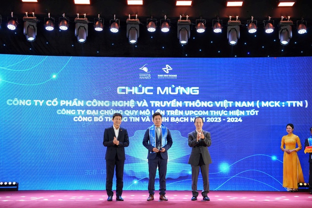 VNTT đạt Top 10 Công ty UPCoM thực hiện tốt công bố thông tin và minh bạch năm 2023-2024- Ảnh 1. VNTT đạt Top 10 Công ty UPCoM thực hiện tốt công bố thông tin và minh bạch năm 2023-2024- Ảnh 1.