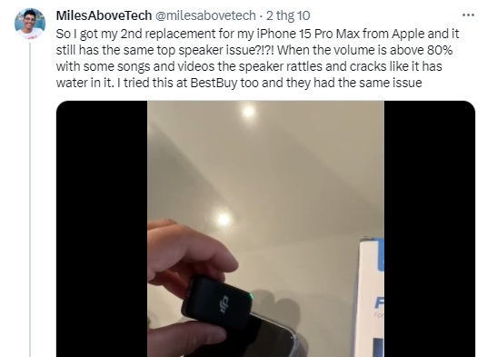 Lại thêm 1 lỗi vừa được phát giác trên iPhone 15 Pro Max liên quan tới tính năng quan trọng nhất! - Ảnh 1. Lại thêm 1 lỗi vừa được phát giác trên iPhone 15 Pro Max liên quan tới tính năng quan trọng nhất! - Ảnh 1.