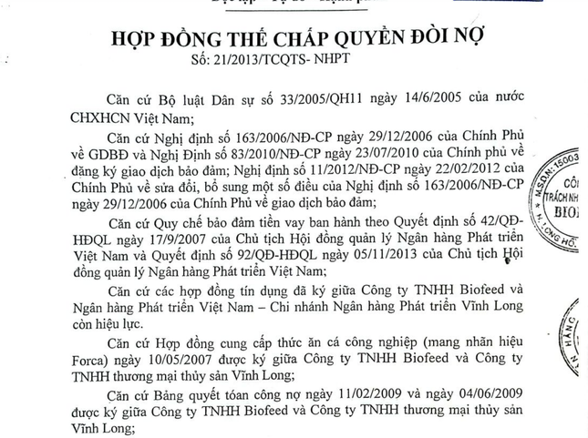 Nhận thế chấp ‘quyền đòi nợ’ 20 tỷ đồng, sau 10 năm ngân hàng chưa đòi được một xu - Ảnh 1. Nhận thế chấp ‘quyền đòi nợ’ 20 tỷ đồng, sau 10 năm ngân hàng chưa đòi được một xu - Ảnh 1.