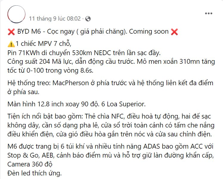 Chưa ngồi 'ấm chỗ', BYD lại rục rịch ra mắt mẫu MPV mới tại Việt Nam, đi Hà Nội-Quảng Bình chỉ trong một lần sạc- Ảnh 1. Chưa ngồi 'ấm chỗ', BYD lại rục rịch ra mắt mẫu MPV mới tại Việt Nam, đi Hà Nội-Quảng Bình chỉ trong một lần sạc- Ảnh 1.